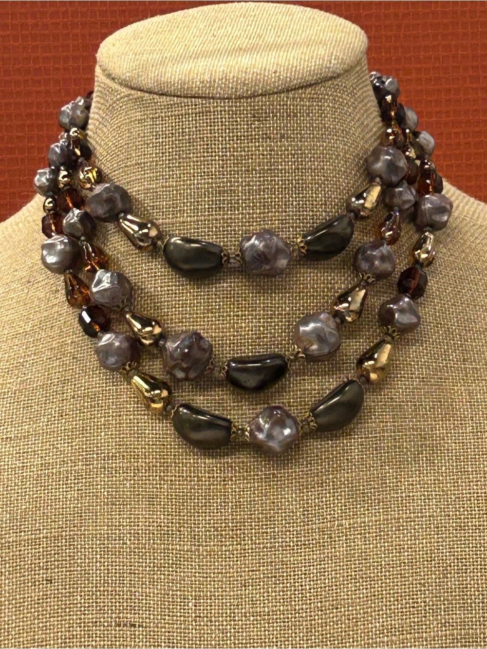 Beautiful glass bead necklace